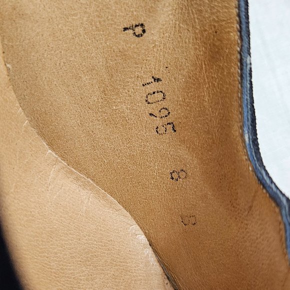 DONATED: Mr. Seymour Women's Navy Suede High Heels - Made in Spain Size 8 B - Picture 9 of 16
